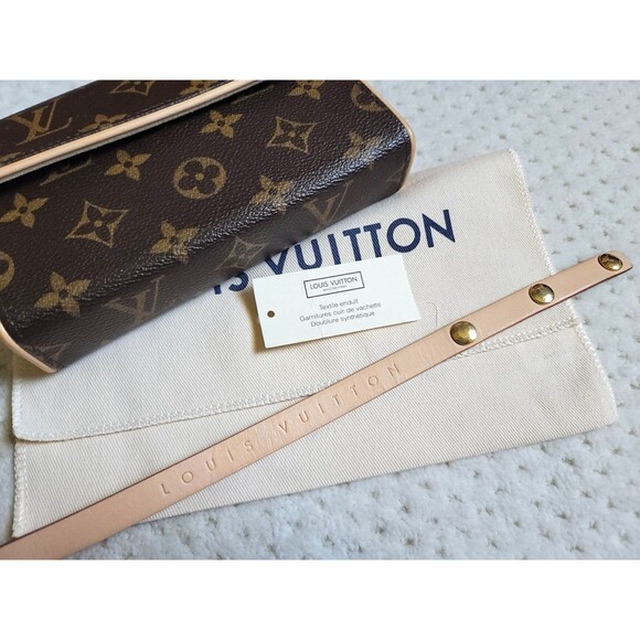 LOUIS VUITTON Pochette FLORENTINE Monogram Waist Bum Bag Crossbody Clutch EUC - Picture 14 of 16